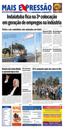 Edi&ccedil;&atilde;o 602 - Jornal Mais Express&atilde;o