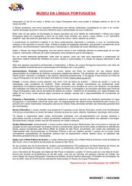 MUSEU DA LÍNGUA PORTUGUESA
