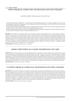 visita musical como uma tecnologia leve de cuidado1