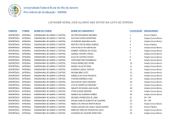 Pr&oacute;‐reitoria de Gradua&ccedil;&atilde;o ‐ DAARG Universidade Federal