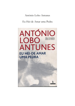 António Lobo Antunes Eu Hei