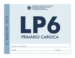 6&ordm; Ano - Prefeitura do Rio de Janeiro