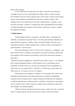 Filmes sobre ciborgue A arte &eacute; uma forma de express&atilde;o