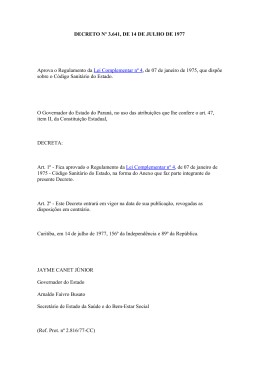 Decreto Estadual 3.641, de 14 de julho de 1977