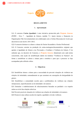 Regulamento Concurso Curtas Igualdade
