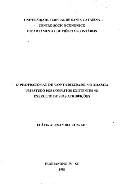 O PROFISSIONAL DE CONTABILIDADE NO BRASIL
