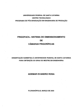 frigofacil - Universidade Federal de Santa Catarina