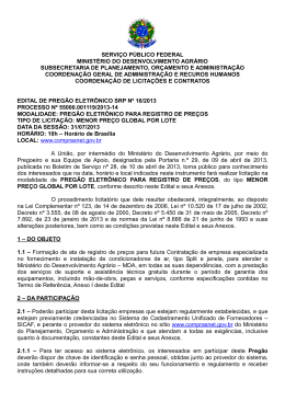 Edital Ar Condicionado SRP 162013