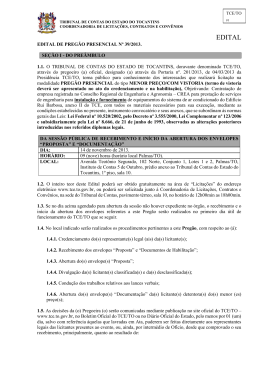 - Tribunal de Contas do Estado do Tocantins