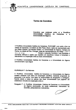 pontif&iacute;cia universidade cat&oacute;lica de campinas