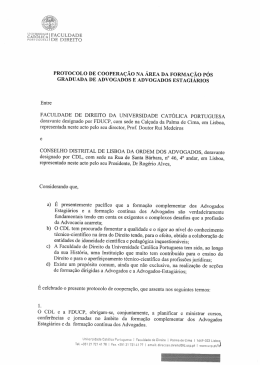 Protocolo de Coopera&ccedil;&atilde;o