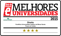 Pontifícia Universidade Católica de Minas Gerais Poços de Caldas