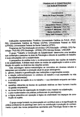 Institui&ccedil;&otilde;es representadas: Pontif&iacute;cia Universidade Cat&oacute;lica do