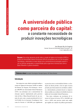A universidade pública como parceira do capital: - Andes-SN