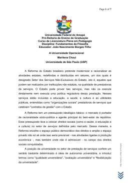 Marilena Chauí - Universidade Federal do Amapá