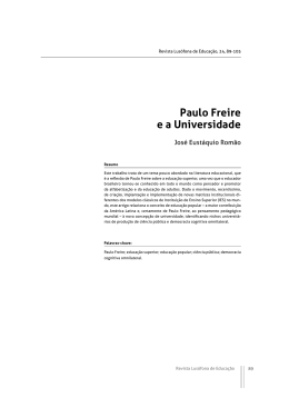Paulo Freire e a Universidade