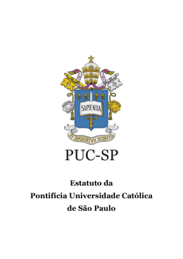 Estatuto da Pontifícia Universidade Católica de São Paulo - PUC-SP