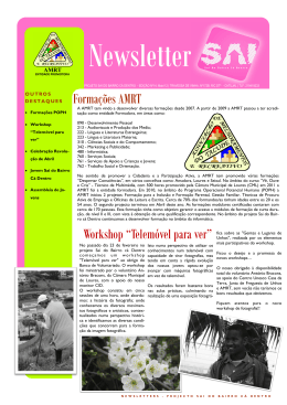 Newsletter Edição 14 – Maio 2012