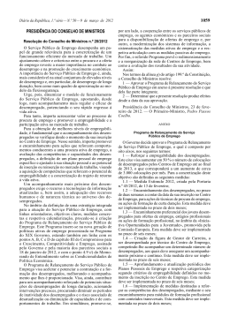 Resolução do Conselho de Ministros n.º 20/2012
