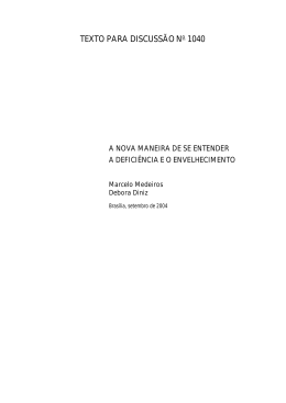 TEXTO PARA DISCUSSÃO No 1040 - Uniapae-MG