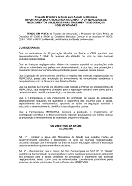 Proposta Brasileira de texto para Acordo de Ministros