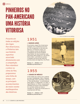 PINHEIROS NO PAN-AMERICANO UMA HISTÓRIA VITORIOSA