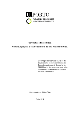 Garrincha - Tese de Doutorado