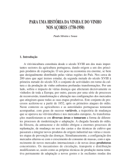 para uma hist&oacute;ria da vinha e do vinho nos a&ccedil;ores