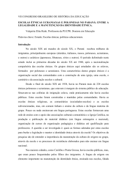escolas etnicas ucranianas e polonesas no parana