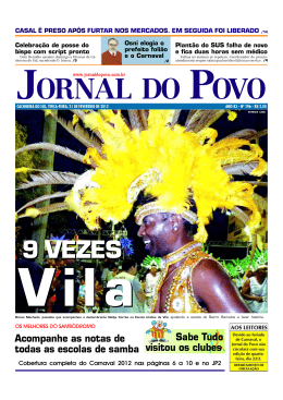 Acompanhe as notas de todas as escolas de samba Sabe Tudo