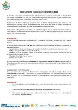 Leia o regulamento para conhecer todo o funcionamento da