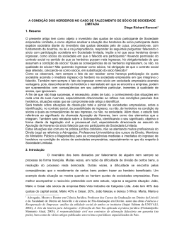 A CONDI&Ccedil;&Atilde;O DOS HERDEIROS NO CASO DE