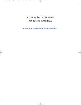 A Gera&ccedil;&atilde;o Interativa na Ibero-Am&eacute;rica - Crian&ccedil;as