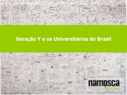 Gera&ccedil;&atilde;o Y e os Universit&aacute;rios do Brasil