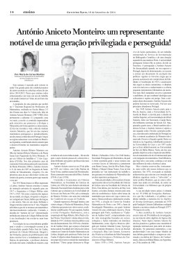 Ant&oacute;nio Aniceto Monteiro - Reposit&oacute;rio da Universidade dos A&ccedil;ores