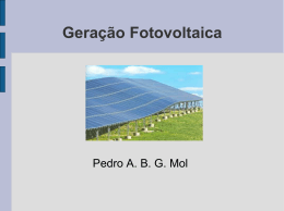 Geração Fotovoltaica