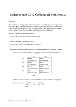 Soluções para 7.012 Conjunto de Problemas 2