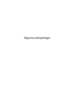 Alguma antropologia