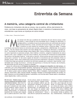 Entrevista da Semana - Foro Ignacio Ellacur&iacute;a