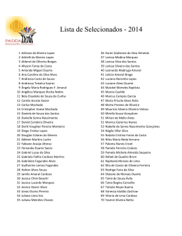 Lista de Selecionados