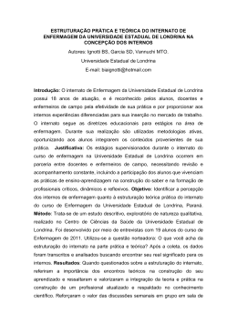 estrutura&ccedil;&atilde;o pr&aacute;tica e te&oacute;rica do internato de