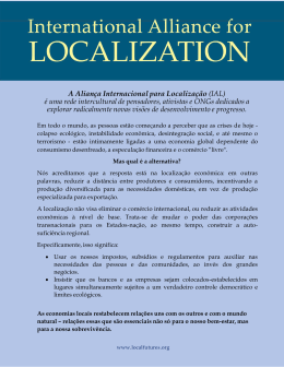 A Aliança Internacional para Localização (IAL) é