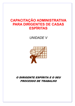 capacita&ccedil;&atilde;o administrativa para dirigentes de casas esp&iacute;ritas