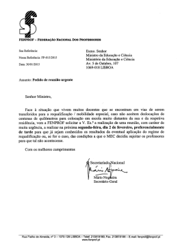 Ofício enviado ao MEC