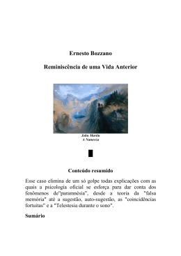 Reminiscência de Uma Vida Anterior