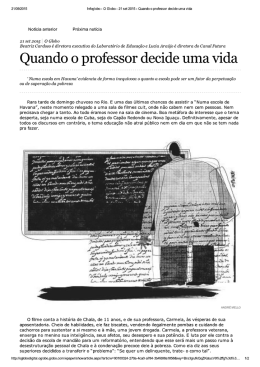Quando o professor decide uma Vida