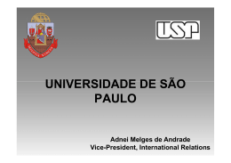 UNIVERSIDADE DE S&Atilde;O PAULO