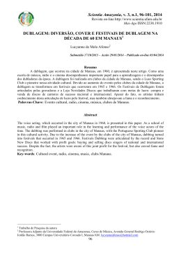 divers&atilde;o, cover e festivais de dublagem na