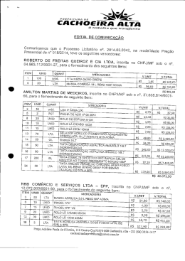 Edital de Comunica&ccedil;&atilde;o