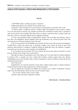 Prova de L&iacute;ngua Portuguesa: - cev